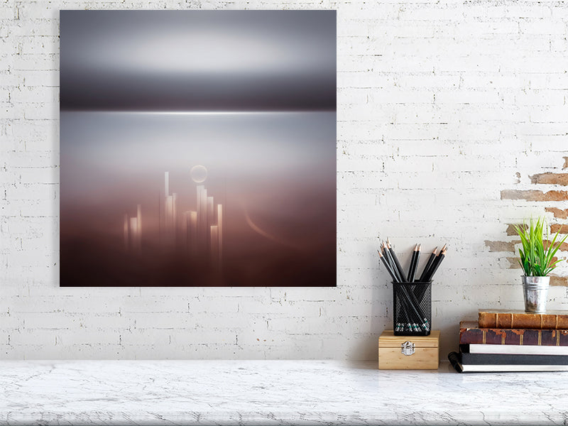 Ethereal Horizons - Pt 1 - Ascending Skyline by Lucas Vale – Giclée Print, a striking artwork designed to elevate any modern interior.