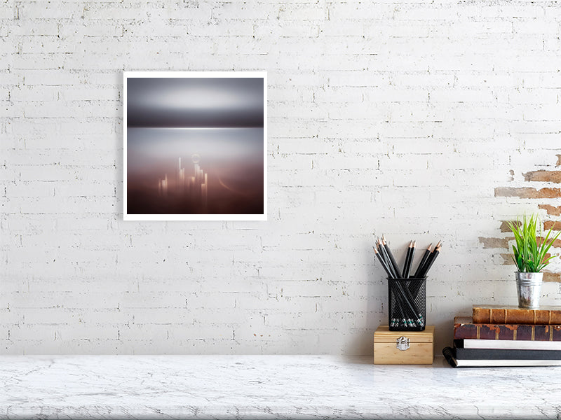 Ethereal Horizons - Pt 1 - Ascending Skyline by Lucas Vale – Giclée Print, a striking artwork designed to elevate any modern interior.