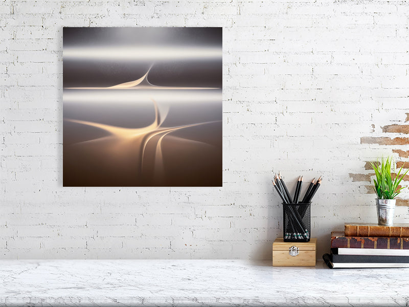 Golden Lumina - Veil Of Light by Lucas Vale – Giclée Print, a striking artwork designed to elevate any modern interior.