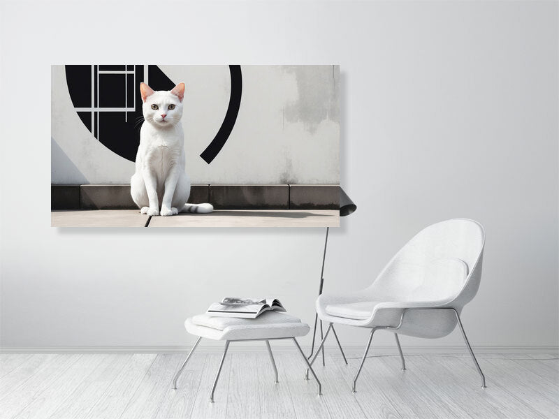 The Tale Of A Cat - Pt 1 - Gaze Of Simplicity by Elena Selene – Giclée Print, a striking artwork designed to elevate any modern interior.